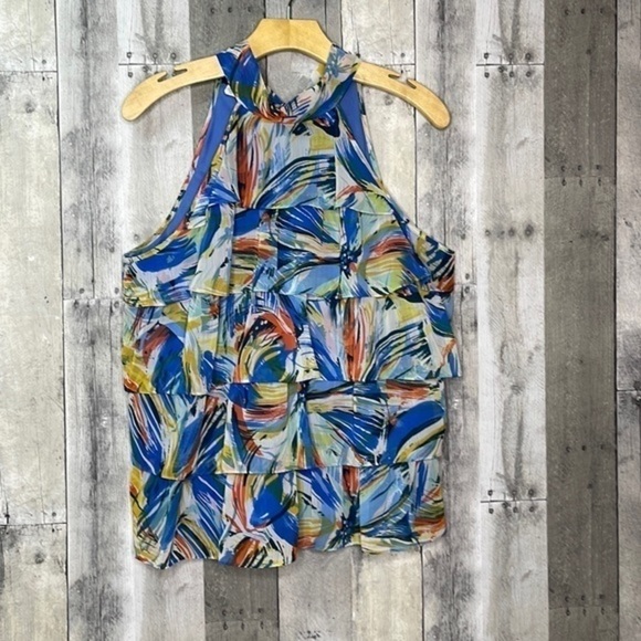 Spense Women’s Multicolored Lightweight Halter Top.Perfect For Summer! EUC Sz L - Picture 1 of 11
